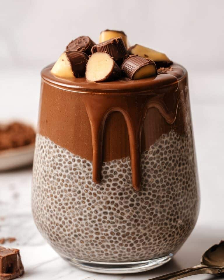 High-Protein Chocolate Peanut Butter Chia Seed Pudding Recipe