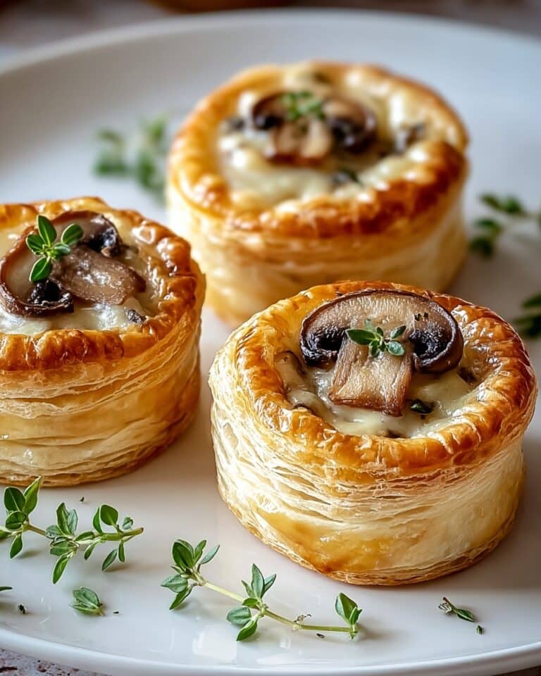 Mini Mushroom & Gruyère Pot Pies Recipe