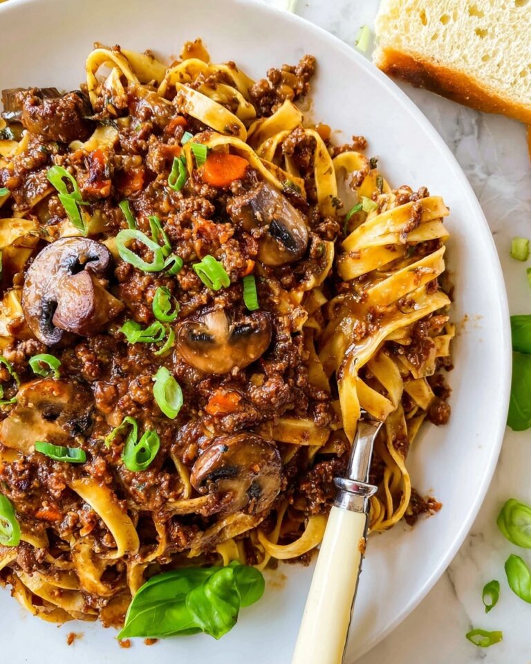 Creamy Mushroom Ragu with Basil and Parmesan Recipe