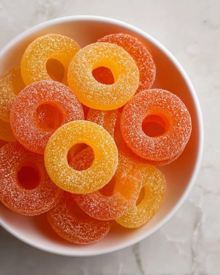 Homemade Gummy Peach Rings Recipe