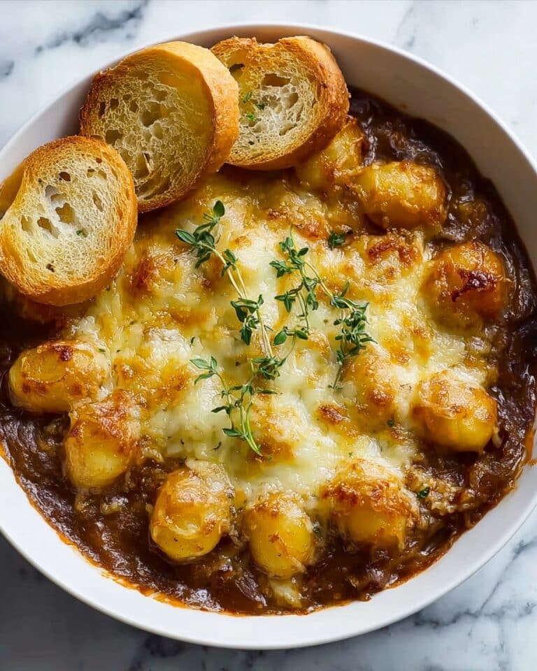 Simple Baked French Onion Gnocchi Recipe