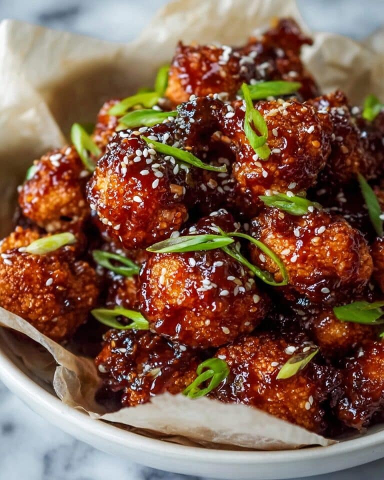 Korean Baked Cauliflower with Spicy Gochujang Sauce Recipe