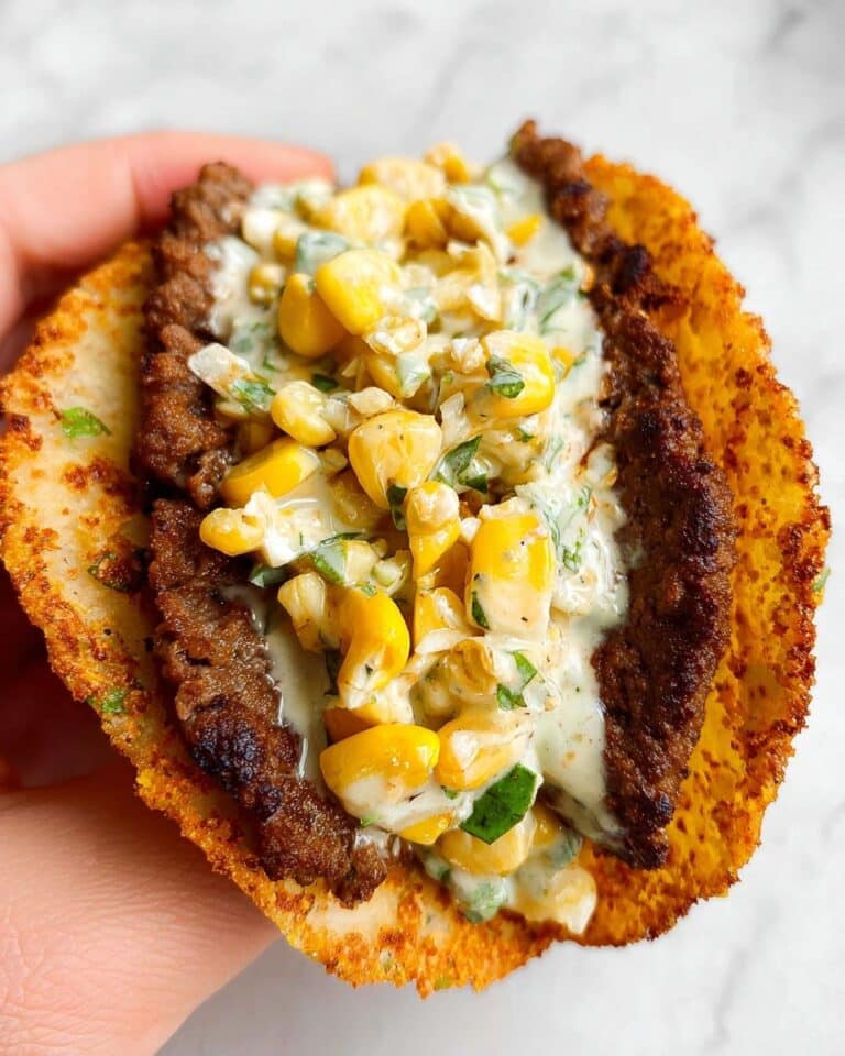 Street Corn Smash Burger Tacos Recipe