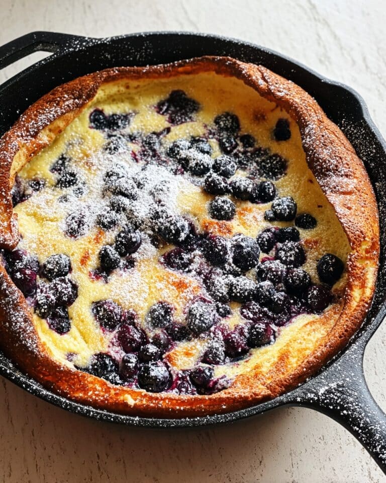 Easy Lemon Blueberry Dutch Baby Recipe