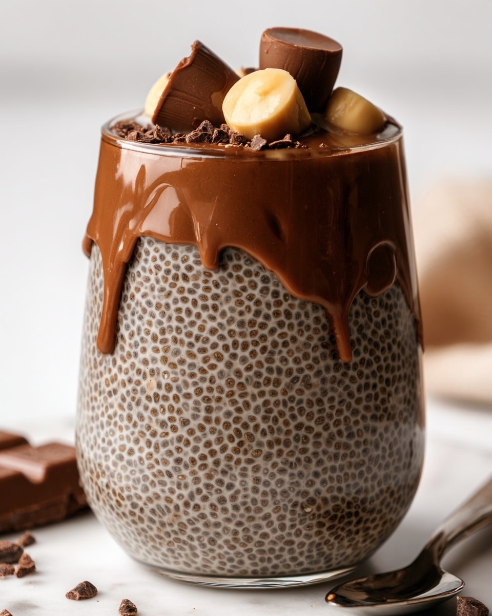 High-Protein Chocolate Peanut Butter Chia Seed Pudding Recipe - Recipe Image