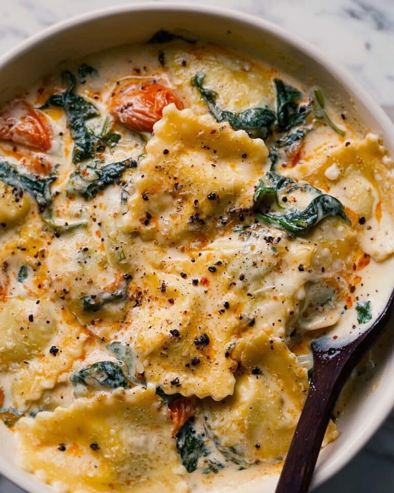 Creamy Tuscan Ravioli Soup Recipe