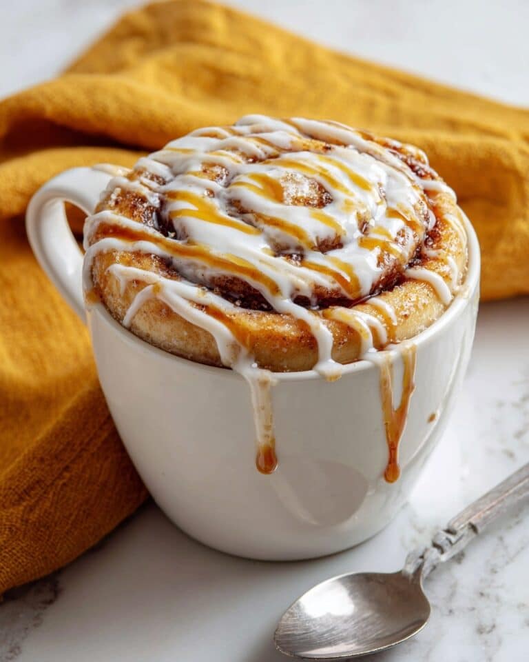 Protein Cinnamon Roll Mug Cake Recipe