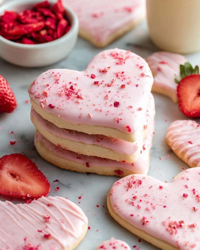 Strawberry Shortbread Cookies Recipe