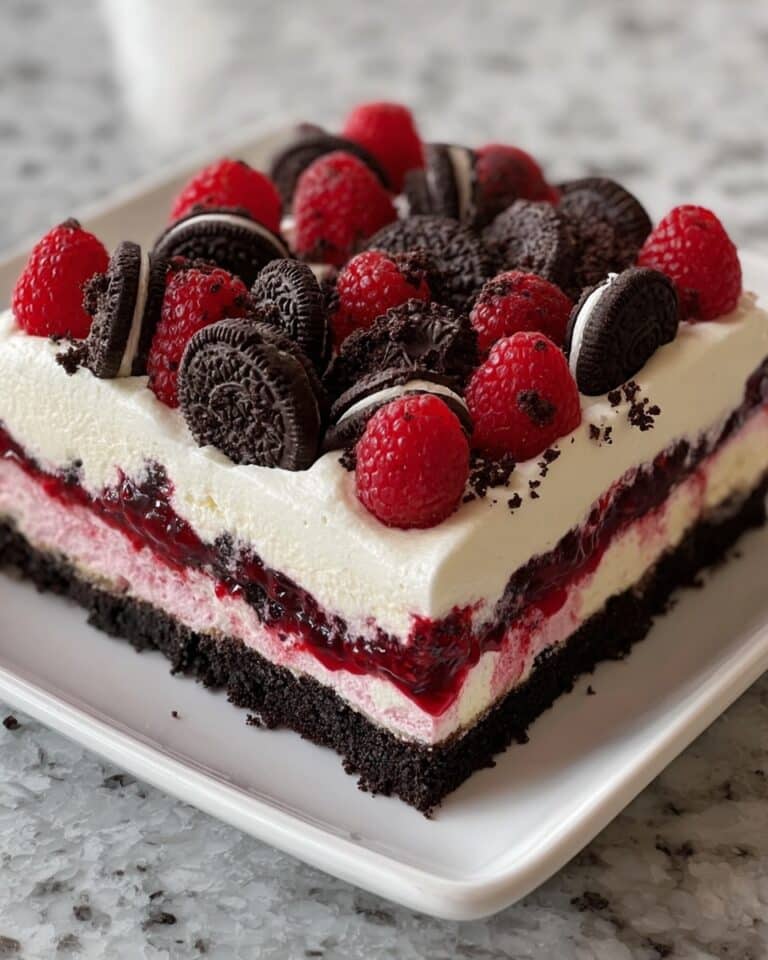 Raspberry Chocolate Lasagna Dessert Recipe