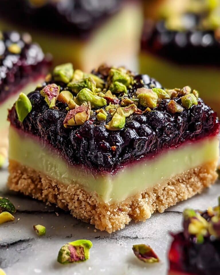 Blackberry Pistachio Dream Bars: Irresistible Homemade Bliss Recipe