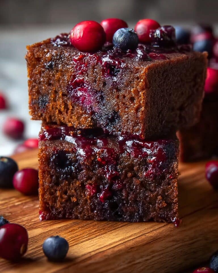 Sticky Cranberry Gingerbread Recipe