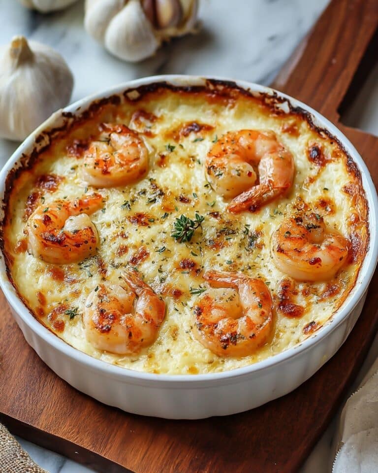 Keto Garlic Shrimp Au Gratin: A Cheesy Seafood Sensation Recipe