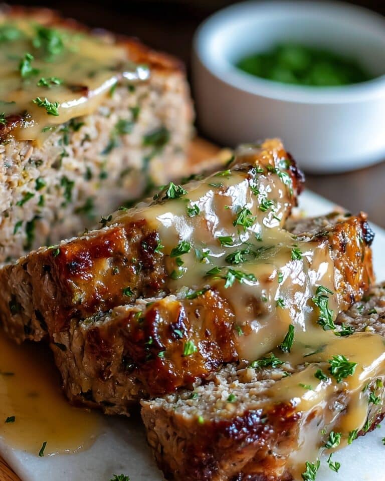 Juicy Garlic Parmesan Chicken Meatloaf | Comfort Food Delight Recipe