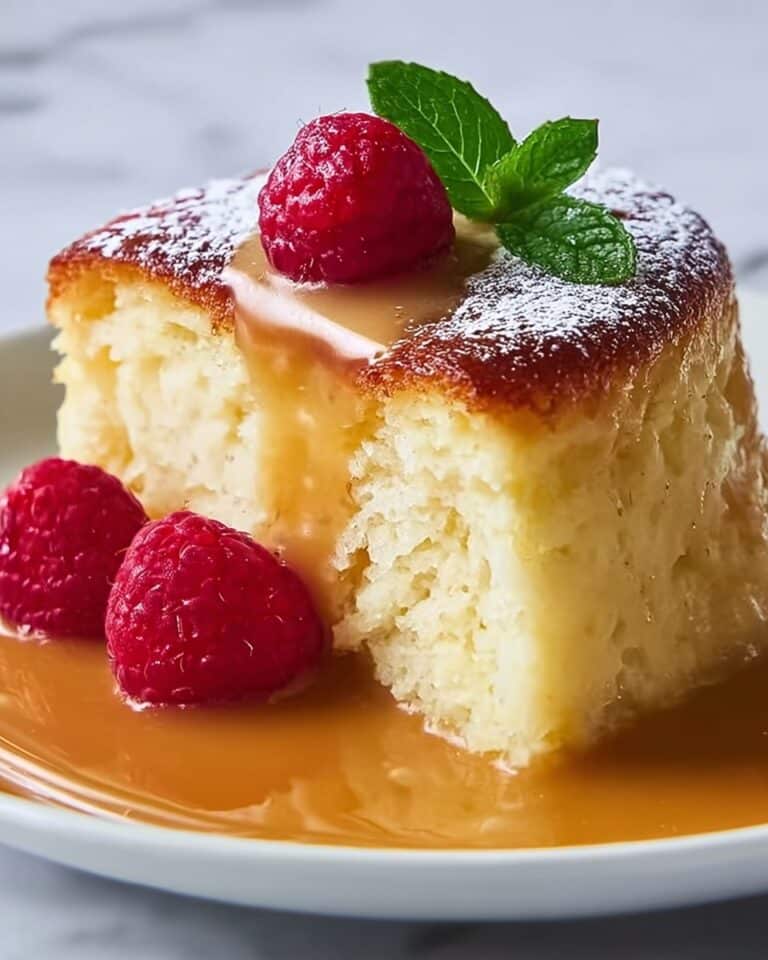 Custard Bread Pudding with Vanilla Sauce Recipe