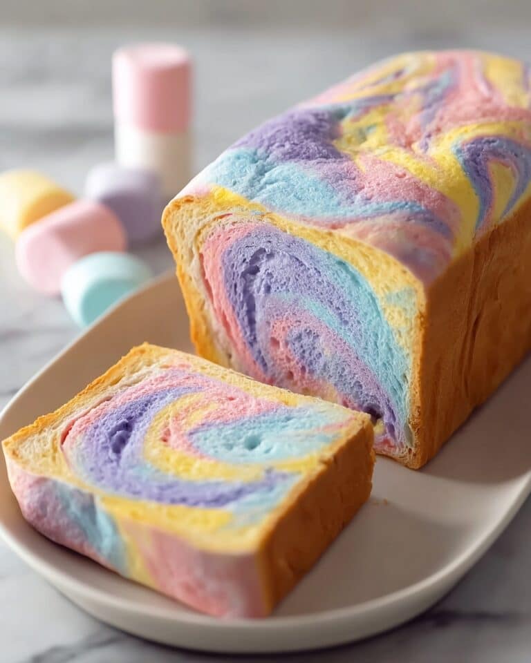 Cloud Bread Pastel Swirl Loaf Recipe