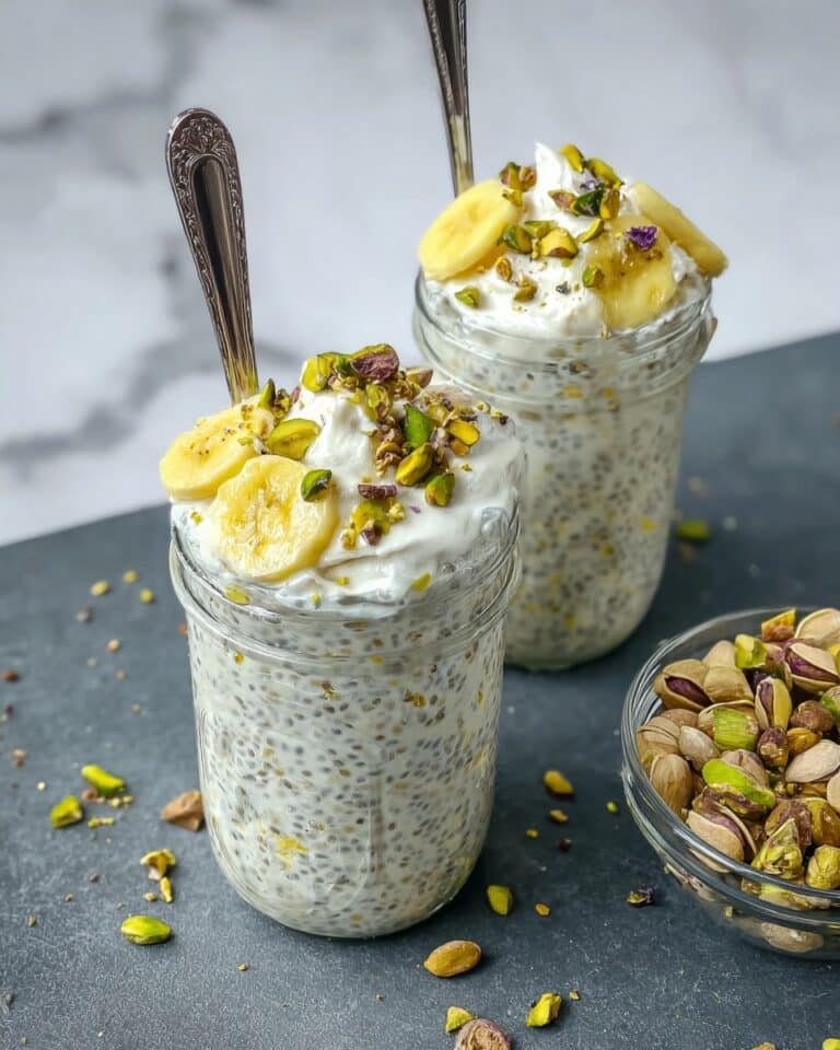 Creamy Pistachio Pudding Overnight Oats Recipe