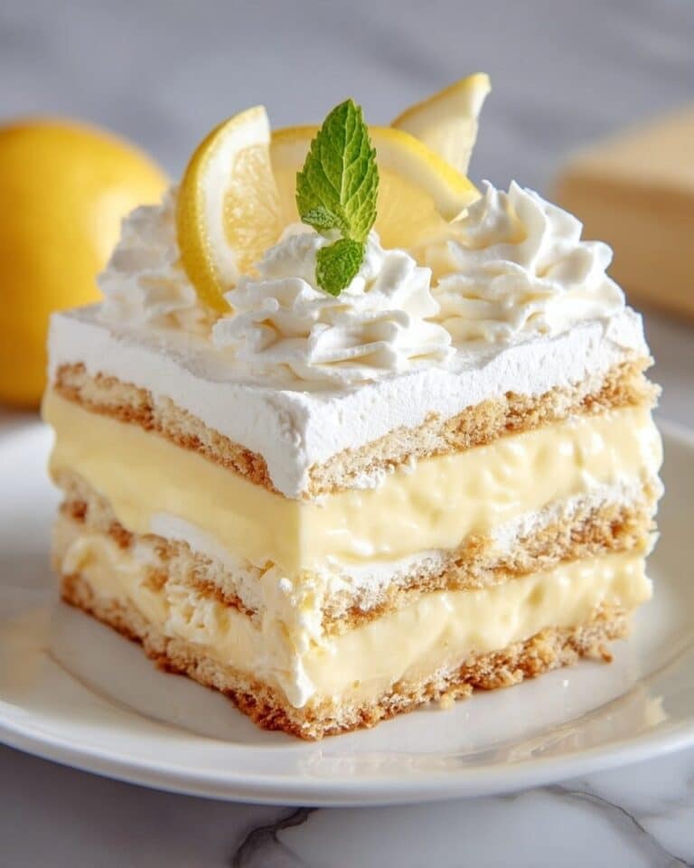 No-Bake Lemon Éclair Cake: A Refreshing Dessert Everyone Will Love Recipe