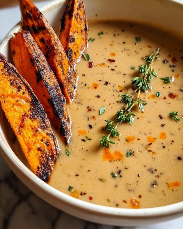 Roasted Italian Sweet Potato Soup Recipe