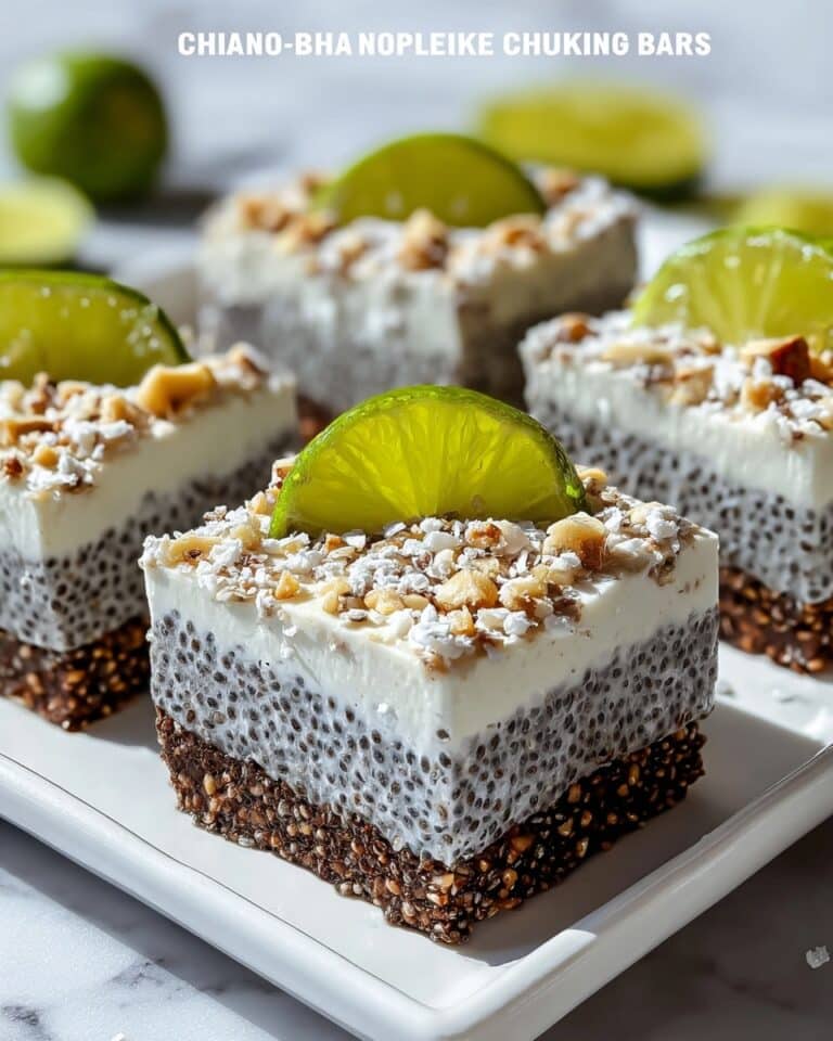 Refreshing No-Bake Chia Pudding Bars with Zesty Coconut Lime Flavor Recipe